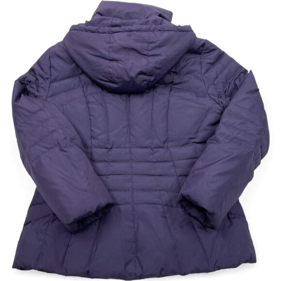 Calvin Klein Down Puffer Hooded Jacket Coat Women's Large Removable Hood - Picture 3 of 9